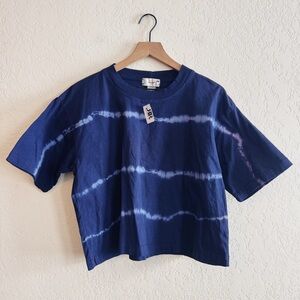 Vintage | Today Tonight | blue tie dye oversized top | S